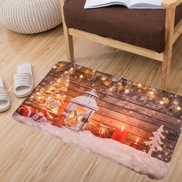 Alfombra antideslizante para el suelo, felpudos de bienvenida navideña,  alfombras, alfombra para el suelo, alfombra para puerta, artesanía  excepcional Jadeshay A