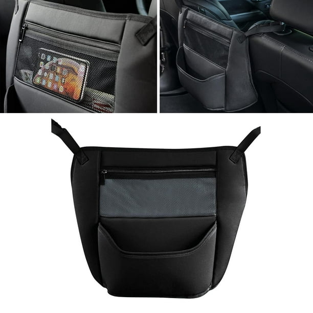 Organizador de coche entre asientos, accesorios de organización de  automóvil, soporte para bolsa de almacenamiento para asiento delantero y  trasero
