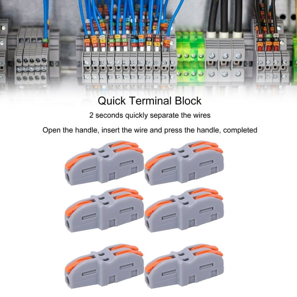 Bloque Terminales Rápido 20 Piezas Terminales Cable, Conectores