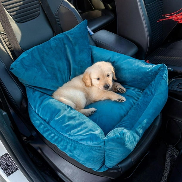 Asiento de coche para perro, portador de viaje, cálido, transpirable, nido,  lavable, desmontable, ja Colco Cubierta de asiento de coche de los  portadores