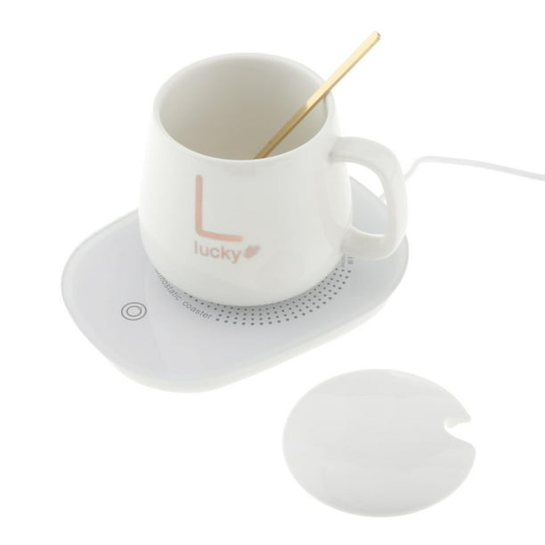 Eutuxia Calentador de tazas para el hogar y la oficina. Ideal para calentar  tazas, tazas de café, cera y bebidas en escritorios, mesas y encimeras. La
