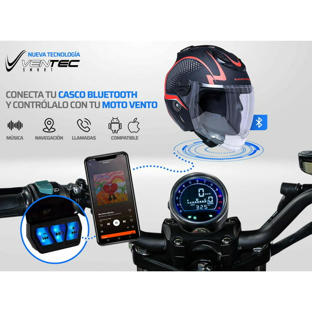 Casco para Motociclista Exoskeleton Mediano con Bluetooth Negro