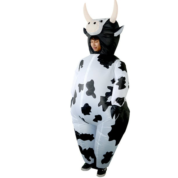 Traje Disfraz Divertido Disfraz K354 Vacas Granero Animal Adulto Inflable  Ventilador Explotado