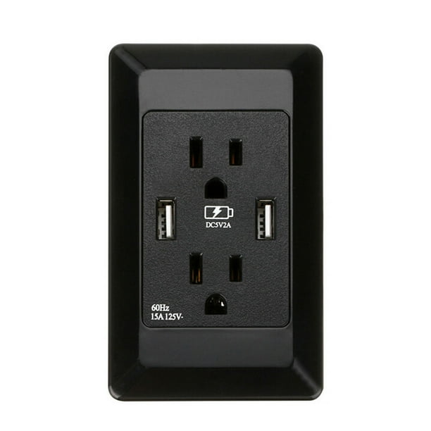 Enchufe Pared Usb Doble