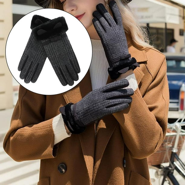 Guantes de invierno con aislamiento para mujer, guantes de pantalla táctil  con de , guantes transpir Salvador Mujeres guantes térmicos