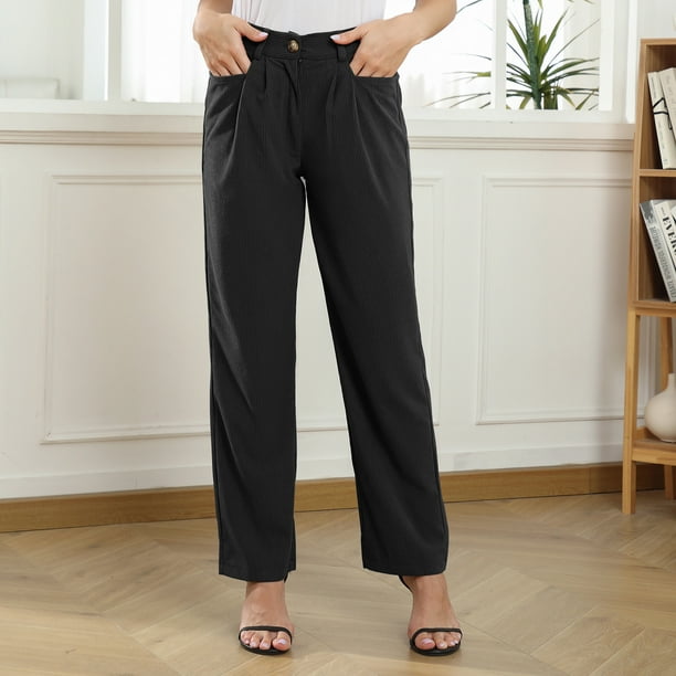 Pantalones Plisados, Pantalones De Talle Alto Suaves, Elegantes Y Sueltos  Con Bolsillo Para Ir De Co ANGGREK Otros