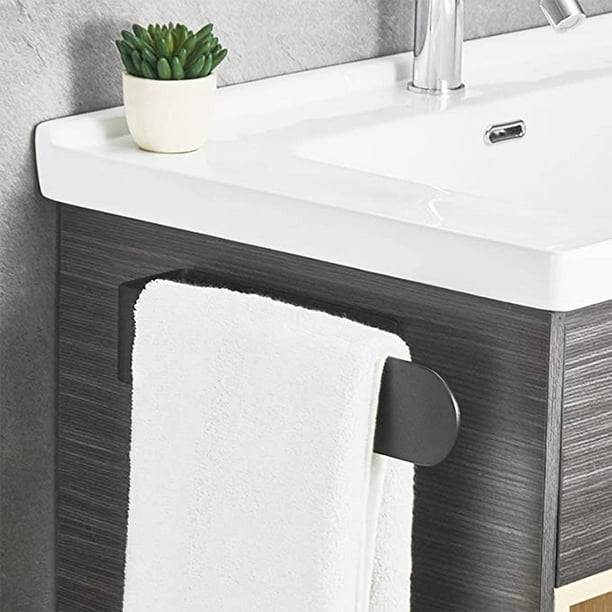 Barra toallero para colgar en costado de mueble baño