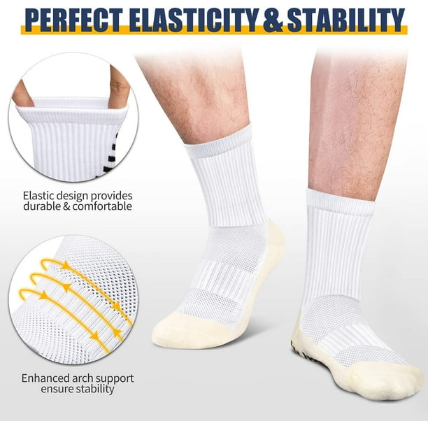 Calcetines de compresión para hombre y mujer, antisudor y antideslizantes,  calcetines cortos de algodón
