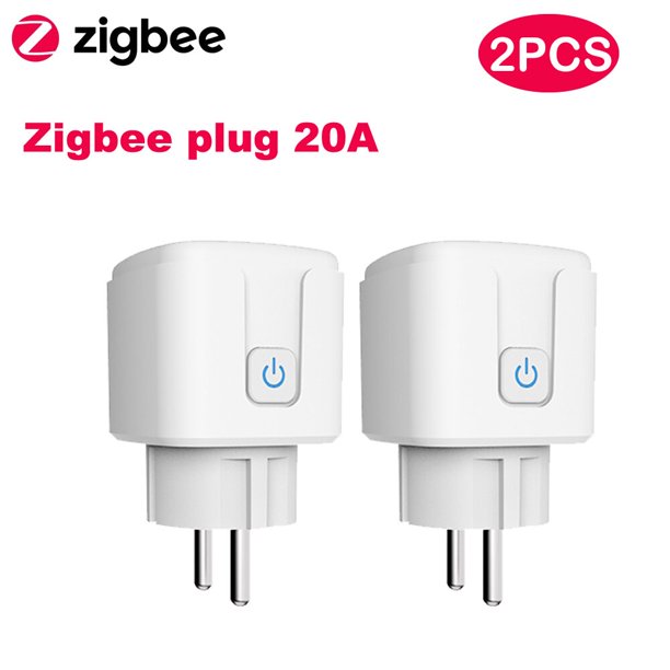 Tuya Smart Zigbee Plug 16A/20A EU Outlet 3680W Medidor de potencia  Compatible con Alexa y Tuya Hub Tan Jianjun unisex