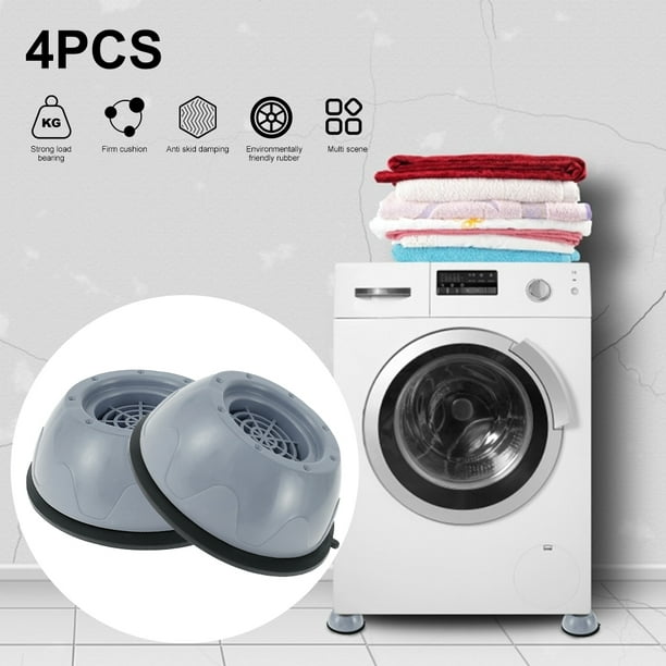 Almohadillas antivibración, almohadillas para los pies de la lavadora,  alfombrilla antideslizante con cancelación de golpes y ruido para lavadora  y