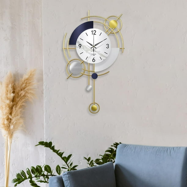 Reloj de pared luminoso de hoja de arce, reloj de pared 3D, diseño retro,  silencioso, sin tictac, reloj de mano, kit de reloj adhesivo grande para el