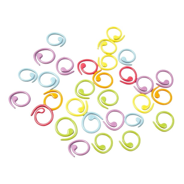  100 marcadores de punto de ganchillo para tejer de colores  mixtos (100) : Arte y Manualidades