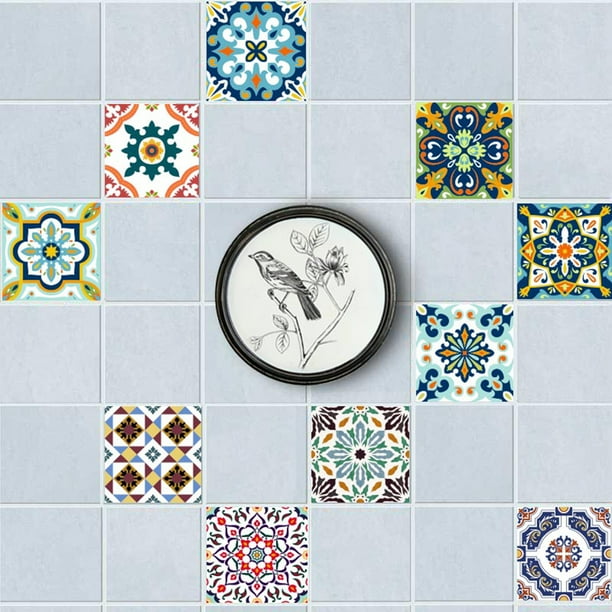 20 X 3D Mosaico Etiqueta Pared s de PVC Impermeable Decoración Del color 20  piezas Gloria Mosaico de azulejos de pared pegatinas