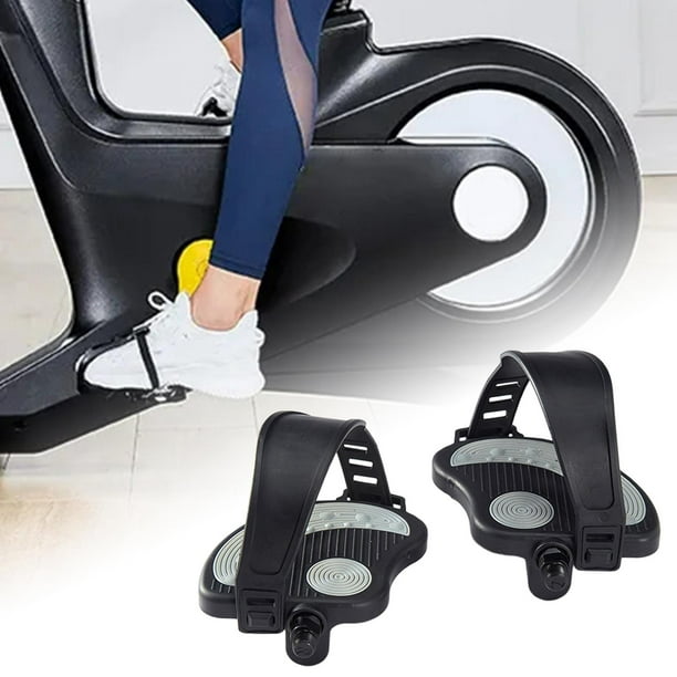 Pedales de bicicleta estática con correas antideslizantes para gimnasio en  casa, bicicleta de fitnes Cola pedales de bicicleta estática