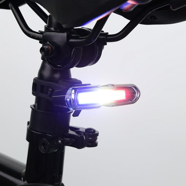  Lhotsee Potente e impermeable COB luz trasera para bicicleta,  recargable por USB, visible de 240 grados, luces traseras intermitentes de  bicicleta ultra brillantes que se adaptan a todas las bicicletas o