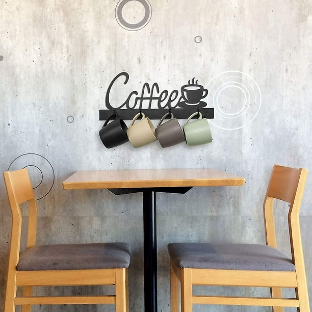 Soporte de madera vintage para tazas de café montado en la pared, para tazas  de café. - Wall Shelves & Ledges, Facebook Marketplace