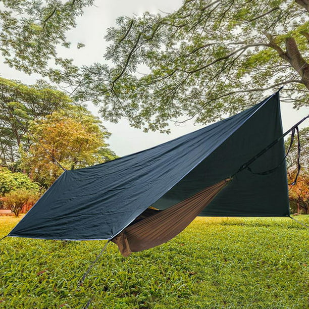 Lona de lona verde, lona impermeable resistente para acampar al aire libre,  tela para cubrir camiones para sombreado de casas móviles (color verde