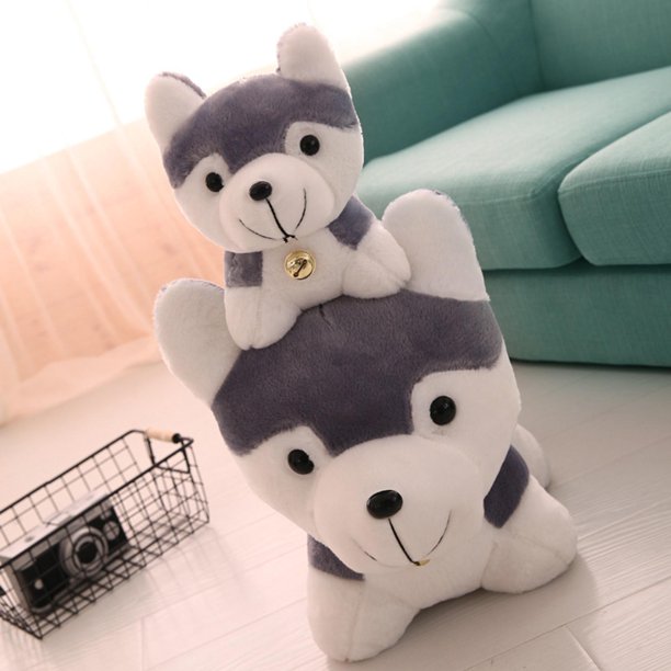  Huskys - Animales de peluche para perros, almohadas de peluche  para niños, juguetes de peluche de 12 pulgadas para cachorros, súper suave,  bonita, almohada para dormir boca abajo, boca abajo, para 