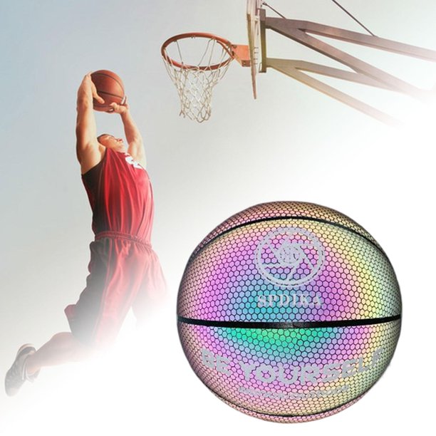 Baloncesto reflexivo brillante holográfico, Baloncesto colorido, Juegos  de baloncesto