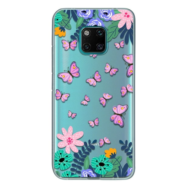 Funda Para Huawei Mate 20 Mariposa, Uso Rudo, InstaCase Protector para  Huawei Mate 20 Antigolpes, Case Mariposa