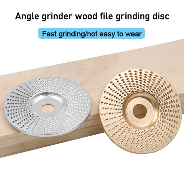 Disco de rueda amoladora de 4 pulgadas, disco moldeador de madera para  amoladoras angulares con Arbor de 5/8 pulgadas