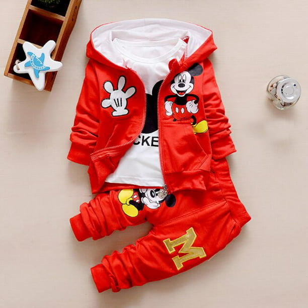 Disfraz infantil de Mickey Mouse para bebé, color rojo : Ropa,  Zapatos y Joyería