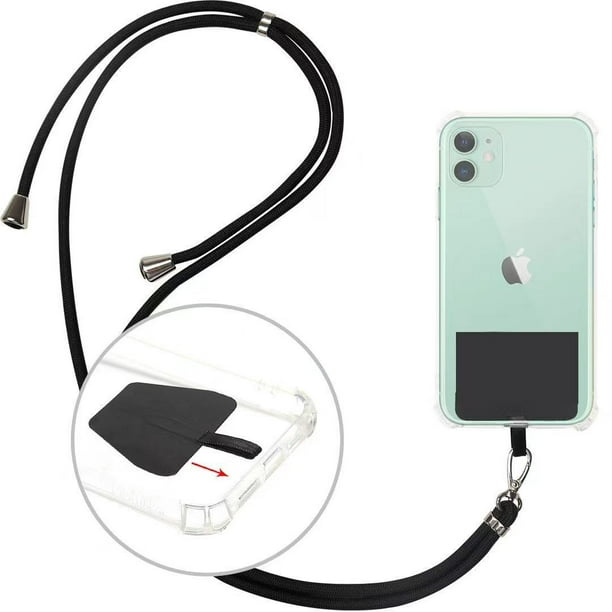 COCASES Cordón universal para teléfono celular, correa de nailon para el  cuello y la muñeca para alrededor del cuello, compatible con iPhone, todos
