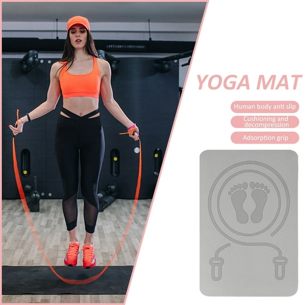 Posible Anual soldadura Colchonetas De Yoga Colchonetas de ejercicio PE Antideslizante Jump Rope Ma  Equipo deportivo portáti Likrtyny Para Estrenar | Walmart en línea