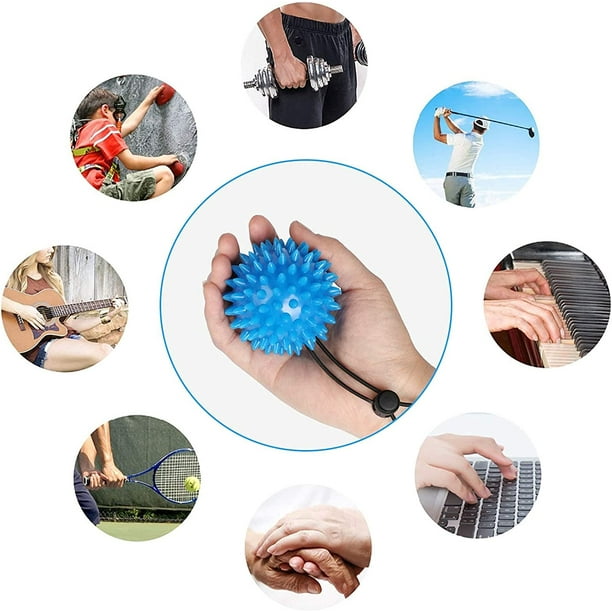 Pelota de entrenamiento de mano de 2 piezas para movimientos de la mano, pelota  antiestrés para adultos y niños (2 niveles de resistencia) para aliviar la  ansiedad ER