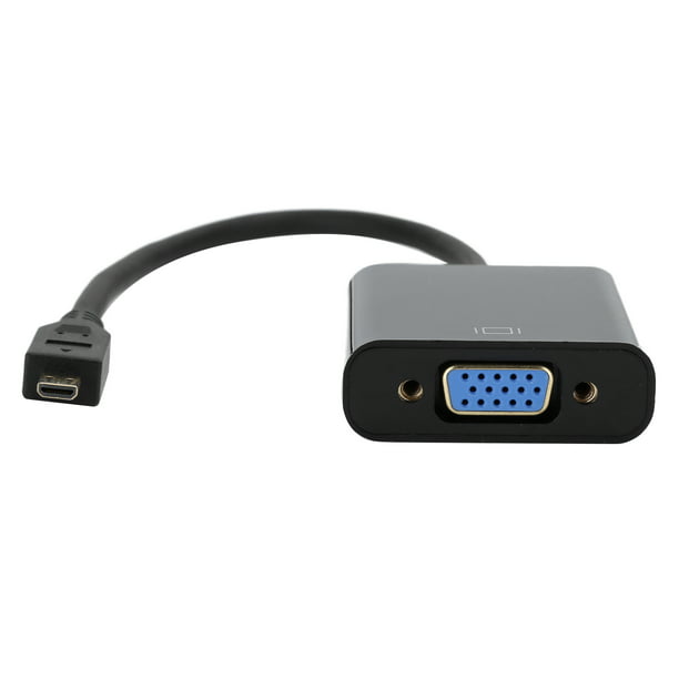 Adaptador HDMI a VGA HDMI hembra a VGA macho convertidor con conector de  audio de 0.138 in para TV Stick, Raspberry Pi, portátil, monitor, PC
