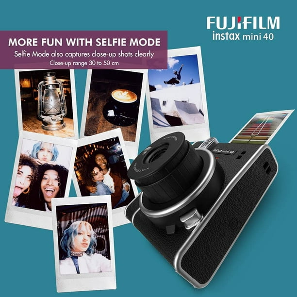 FUJIFILM Cámara Instantánea Fujifilm Instax Mini 40 - Negro