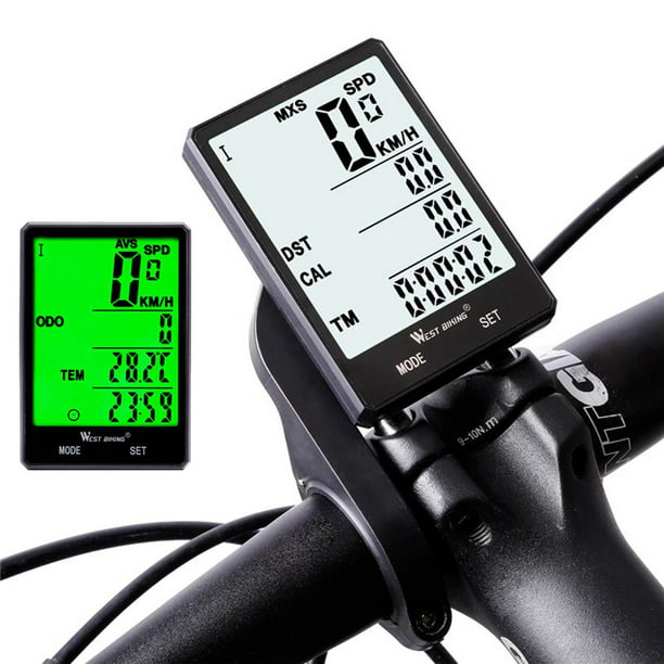LCD Velocímetro Cuentakilómetros Inalámbrico para Bici Bicicleta