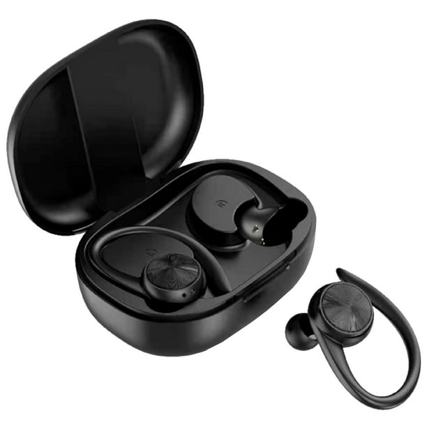 Auriculares Bluetooth inalámbricos, reproducción de 100 horas con ganchos  para los oídos, pantalla LED doble, IPX7 impermeable, auriculares con