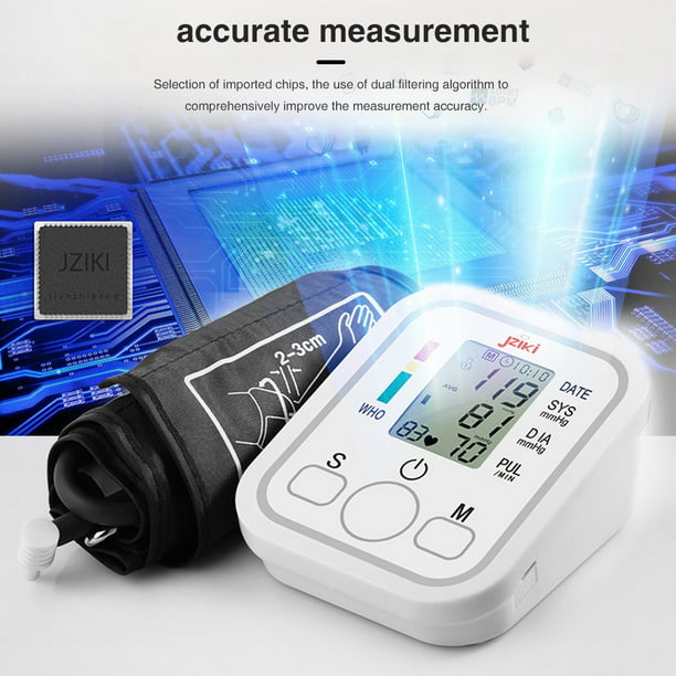 Comprar 2022 Monitor de presión arterial automático de brazo  Esfigmomanómetro BP Medidor de presión Tonómetro para medir la presión  arterial 22-48 cm ZK-B869