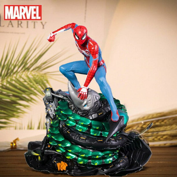 Figura de Marvel de Spiderman, Ps4, juguete de juego, estatua, escena,  Spiderman, coleccionistas, edición Pvc, modelo coleccionable, regalo de  decoración para kidsToy Gong Bohan LED
