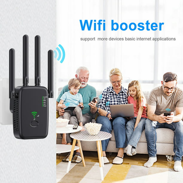 Repetidor de Wifi Extensor WiFi Enrutador de red Banda dual 2.4Ghz / 5Ghz  WiFi Booster para Office Home JShteea Nuevo