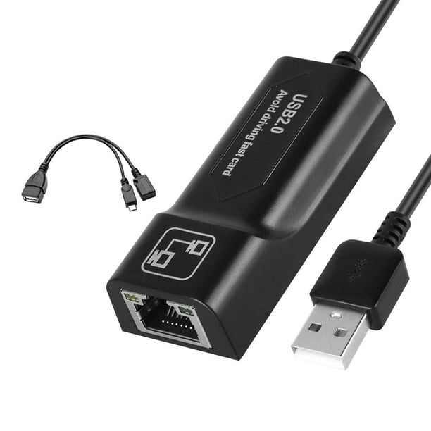 Adaptador Ethernet LAN con 3 puertos USB Hub con alimentación micro USB  para dispositivos de transmisión de TV, Stick 2ª generación, 3ª generación  4K