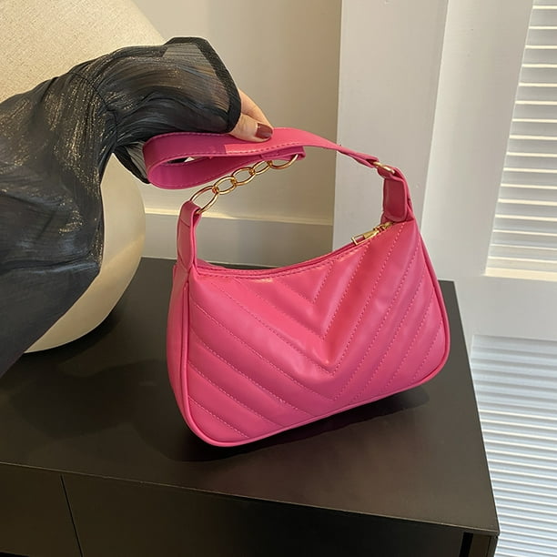 Bolso de mano de moda para mujer, elegante bolso de mano con decoración de  cadena Formal, monederos con clase (rosa) Ndcxsfigh