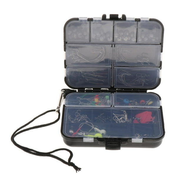 208 uds/set accesorios portátil giratorios varios tamaños instantáneos  pesas con viaje caja Sunnimix Pesca señuelos anzuelos aparejos
