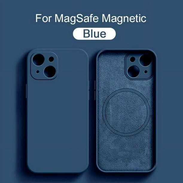 Comprar Funda magnética de lujo para teléfono Magsafe, carcasa de carga  inalámbrica para iPhone 15, 13, 14, 12, 11 Pro Max Mini X XR XS 14Plus,  armadura a prueba de golpes