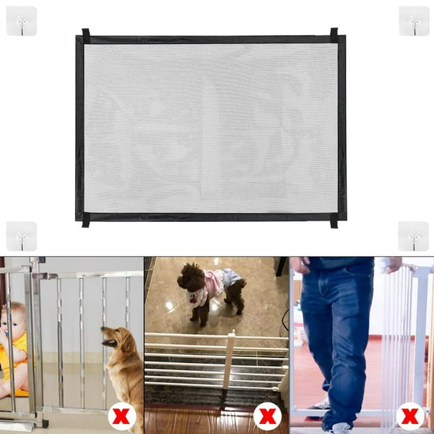Barrera de seguridad para perros, Barrera para mascotas, Barrera para  mascotas, -negro (110 X 72cm)