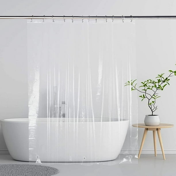 Cortina de ducha resistente para hotel, tela impermeable para baño