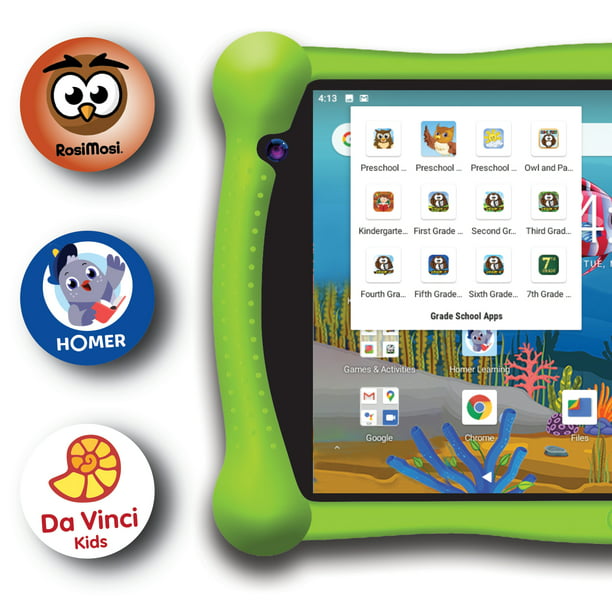 Paquete de tablet de aprendizaje Contixo para niños, 7 pulgadas, 2 GB de  RAM, 32 GB de almacenamiento, Bluetooth, Contixo Kids