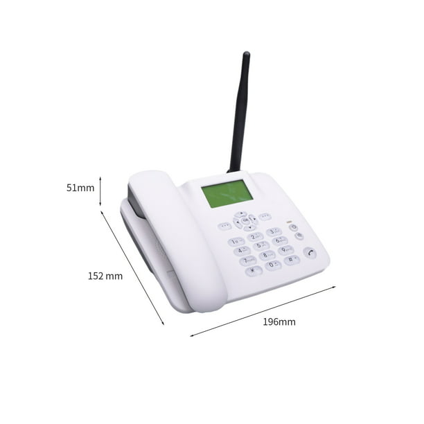 Teléfono fijo inalámbrico 4G WIFI, teléfono de escritorio GSM, Tarjeta SIM  LCD para oficina, hogar, centro