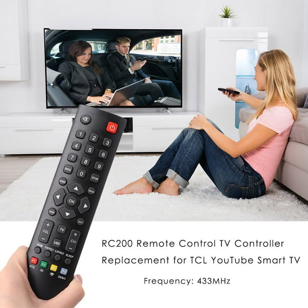 Mando a distancia de 433 MHz, controlador de TV con pilas para TCL para   Smart TV Hugtrwg Nuevos Originales