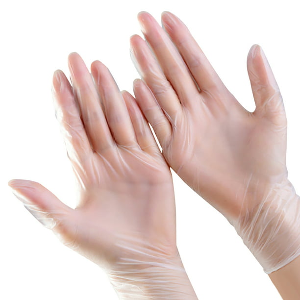 Guantes de PVC de látex transparentes para una sola vez Protector de manos sin para co AF000081-04B | Walmart en línea