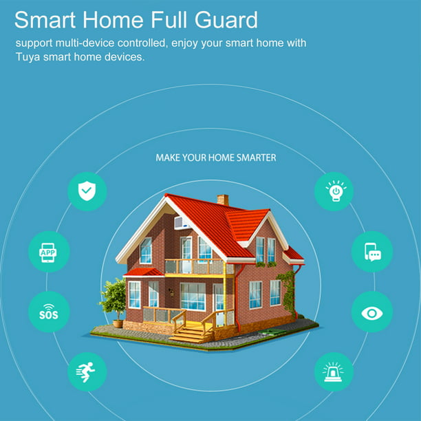 Sensor De Movimiento Con Sirena Wifi Alarma De Casa app Tuya Smart