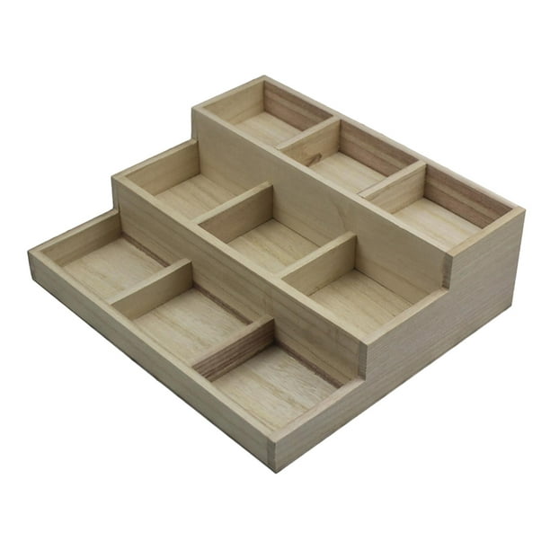Caja de madera con compartimentos para mesas profesionales