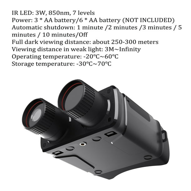 Dispositivo de vision nocturna con gafas 1080P, binoculares perfectos para  la noche de Abanopi