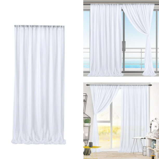  Barra de cortina blanca para ventanas de 28 a 36 pulgadas, barra  de cortina resistente de 1 1/8 pulgadas, barras de cortina con ojales  pequeños, poste de cortina de acero inoxidable